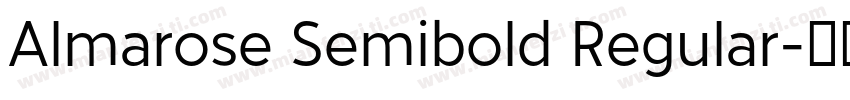 Almarose Semibold Regular字体转换